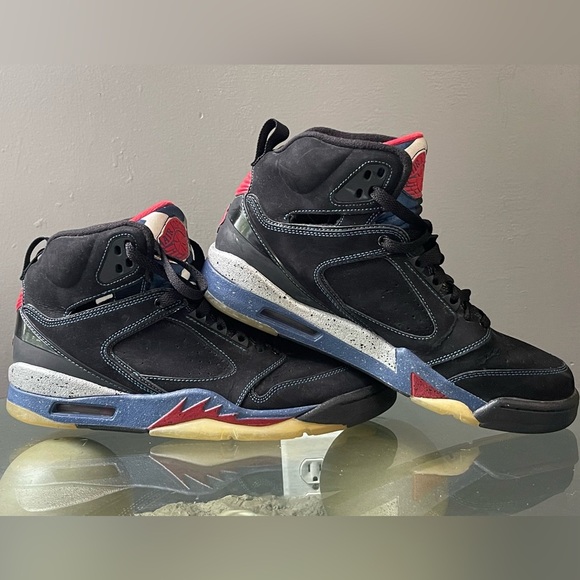 RARE 364806 062 AIR JORDAN SIXTY PLUS black/varsity red-french blue  MEN Size 10 main image 5